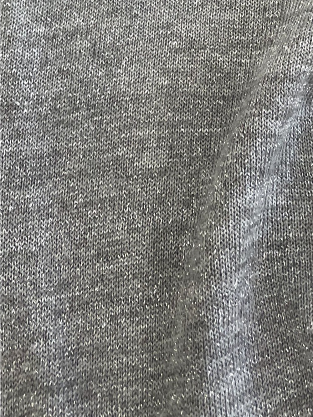 ZARAKNIT Metallic Gray Cropped Cardigan 🔥 - Size Small, Excellent Condition - Picture 3 of 10